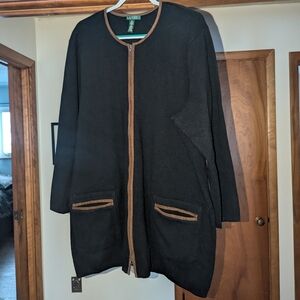 Ralph Lauren Plus Size Zip Up Sweater